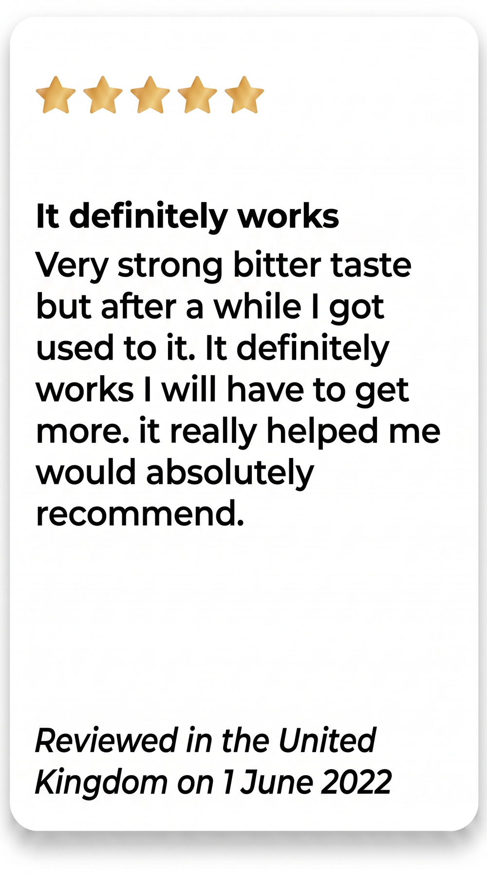 Customer review