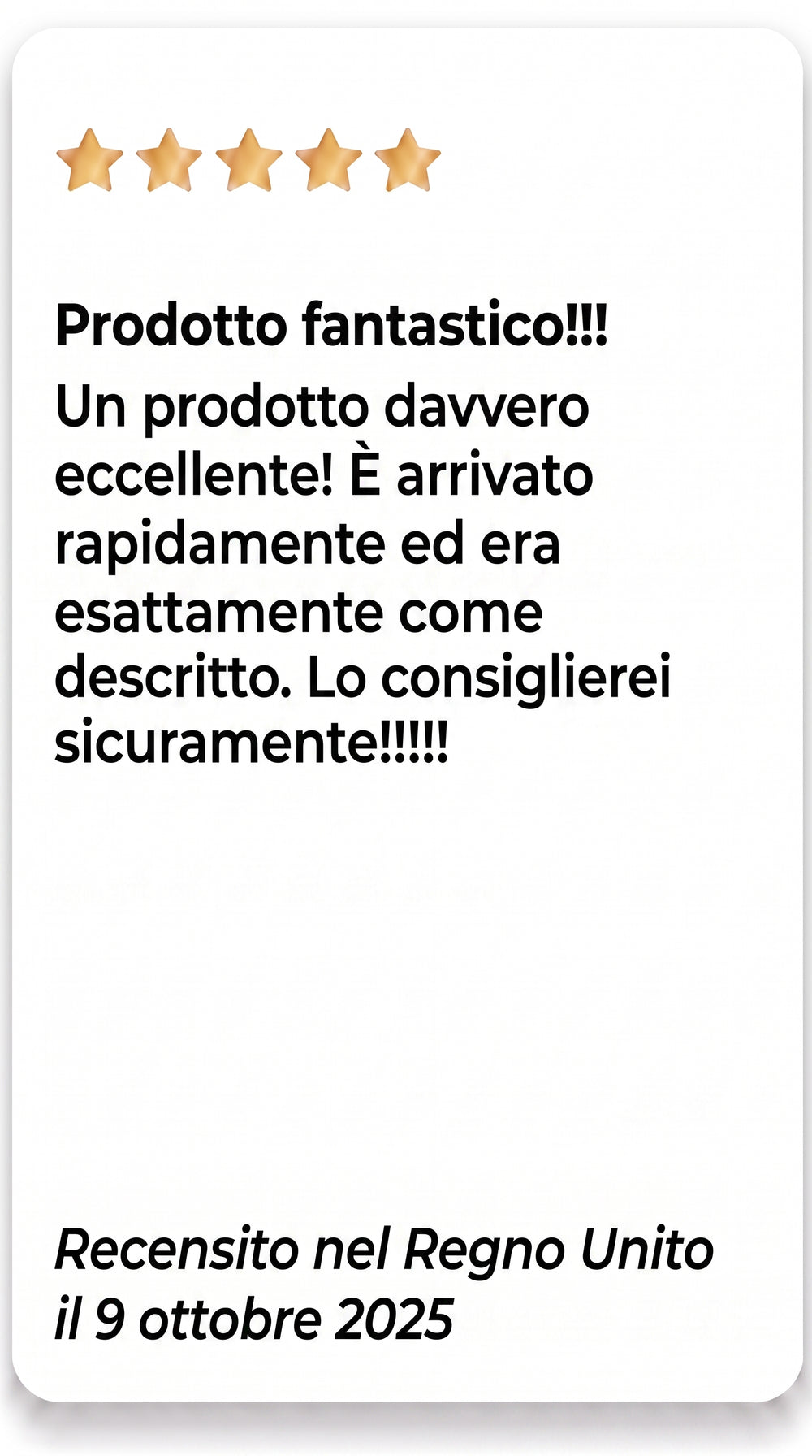 Customer review