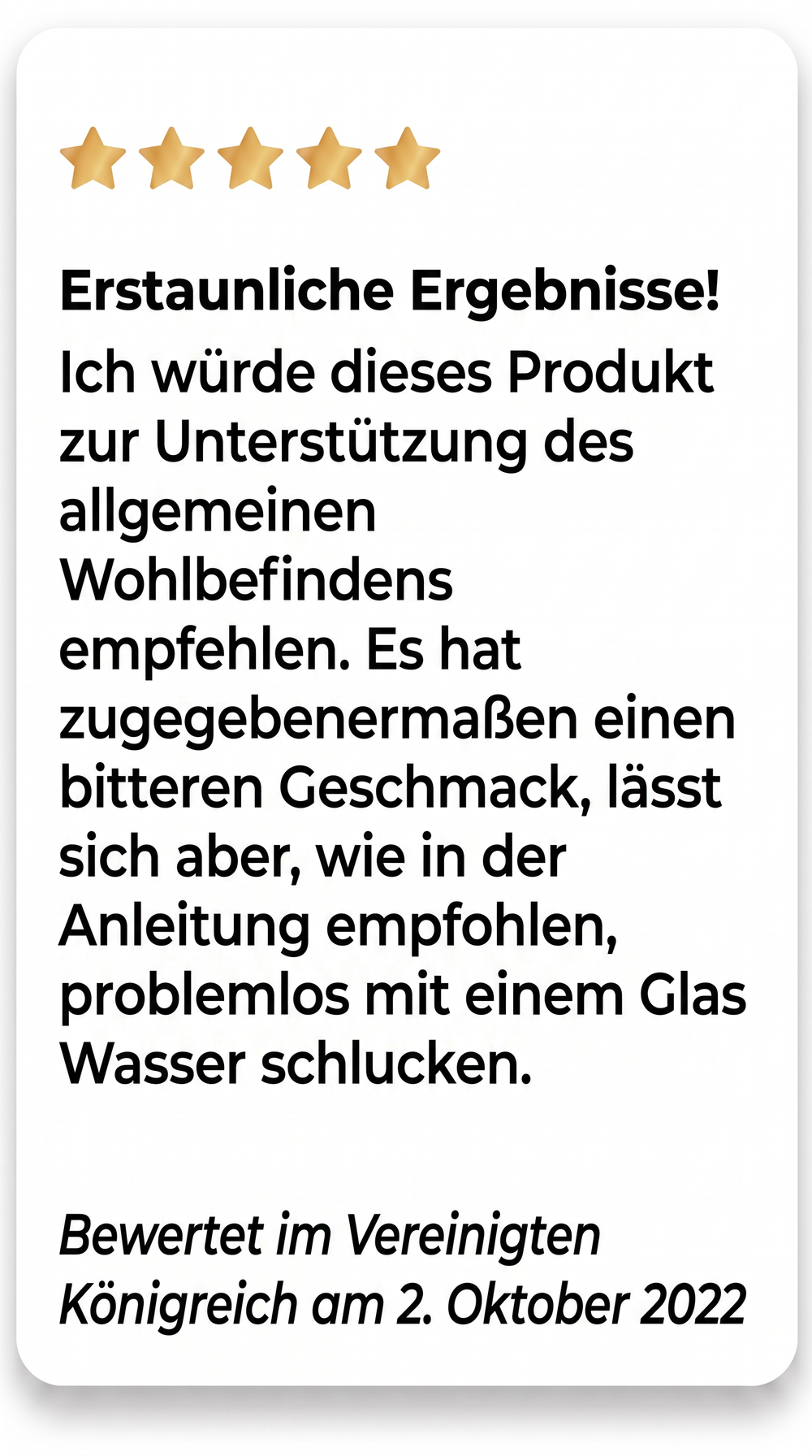Customer review
