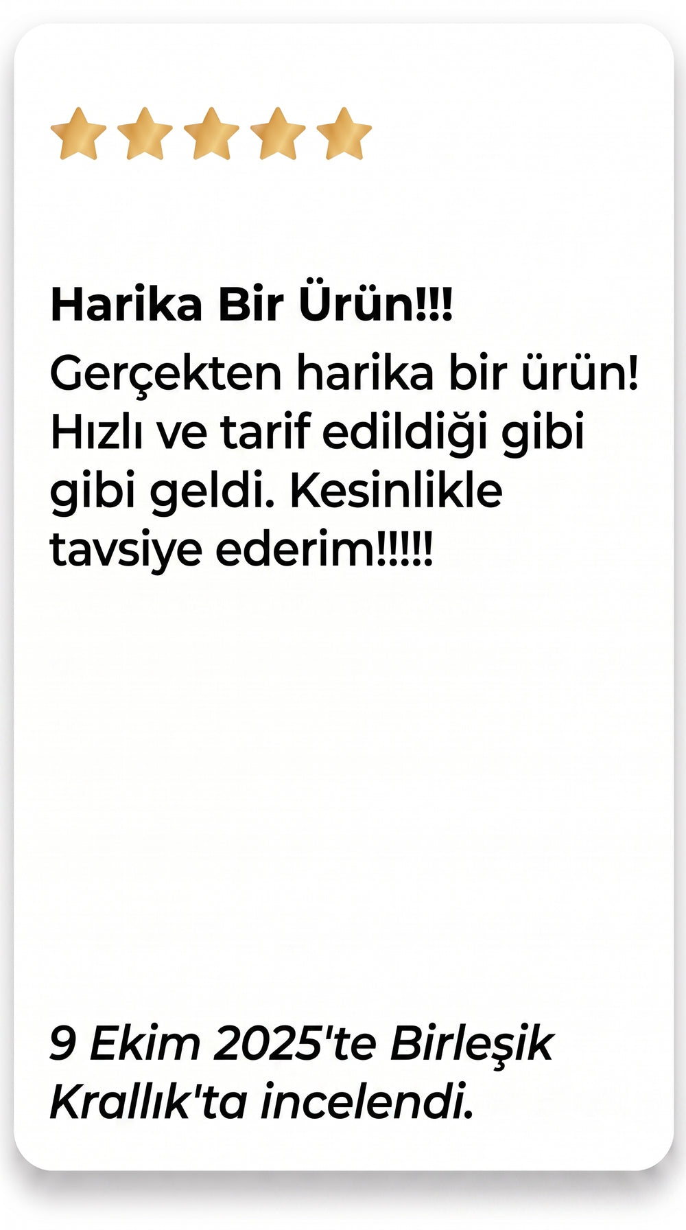 Customer review