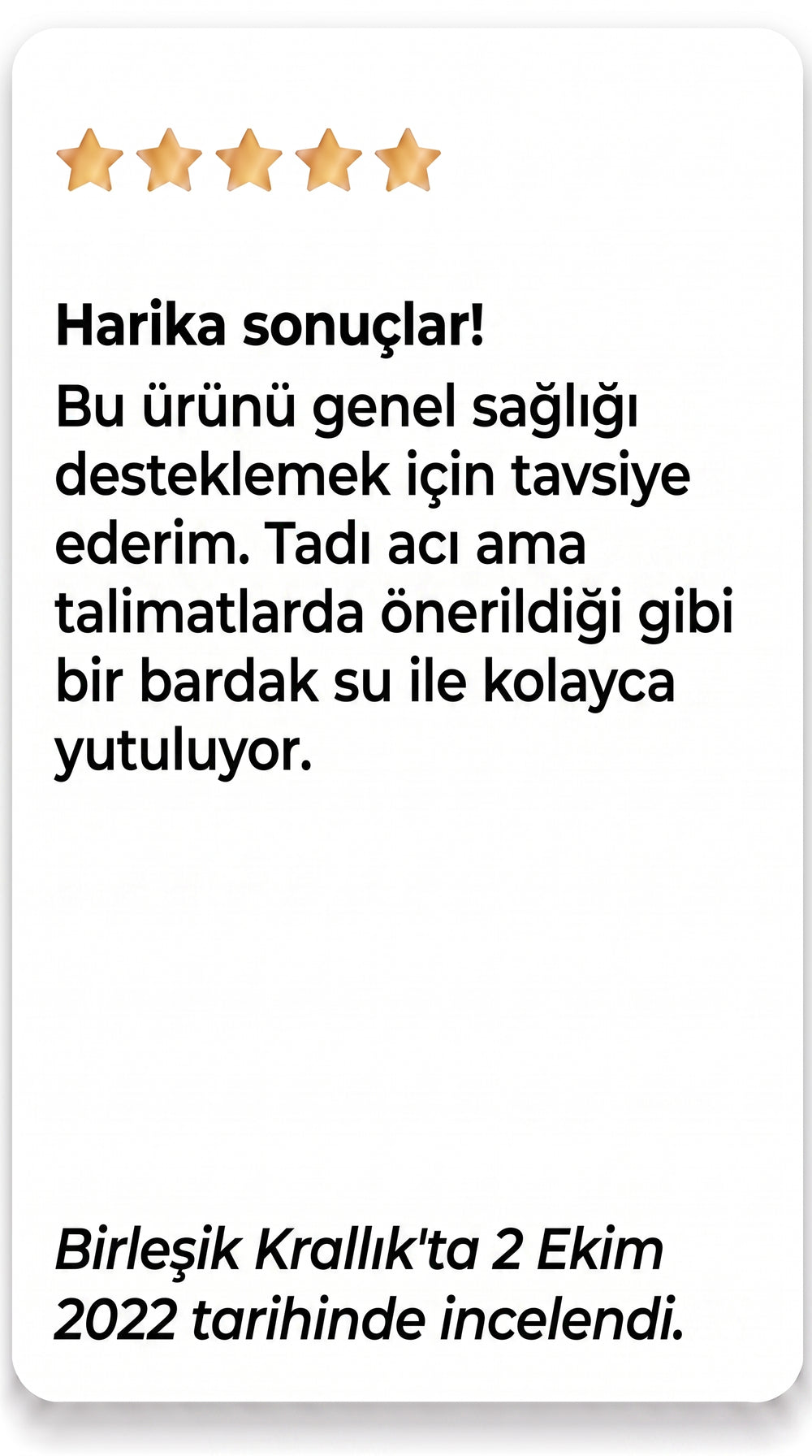 Customer review
